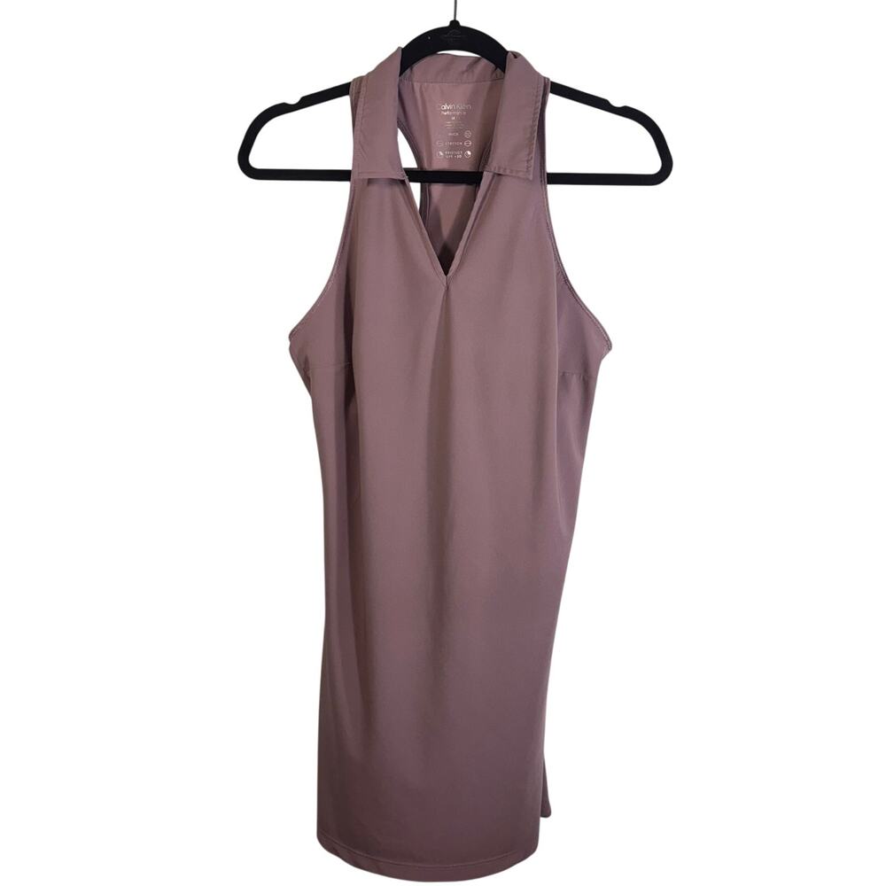 Calvin Klein Performance Mauve Lavender Sleeveless Golf Dress Stretch UPF M